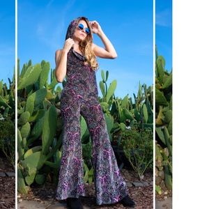 Warrior Within Pink Paisley Velvet Onesie